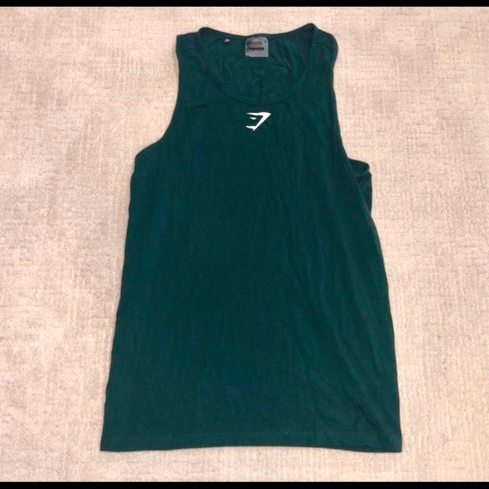 GYMSHARK ION TANK MEN MEDIUM FOREST GREEN